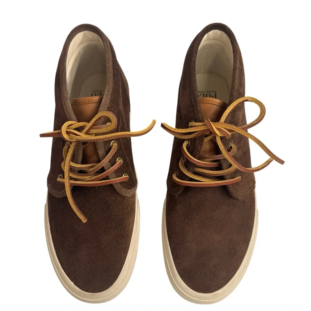Polo Ralph Lauren Keaton Brown Suede Chukka Sneakers Men’s Size 9.5